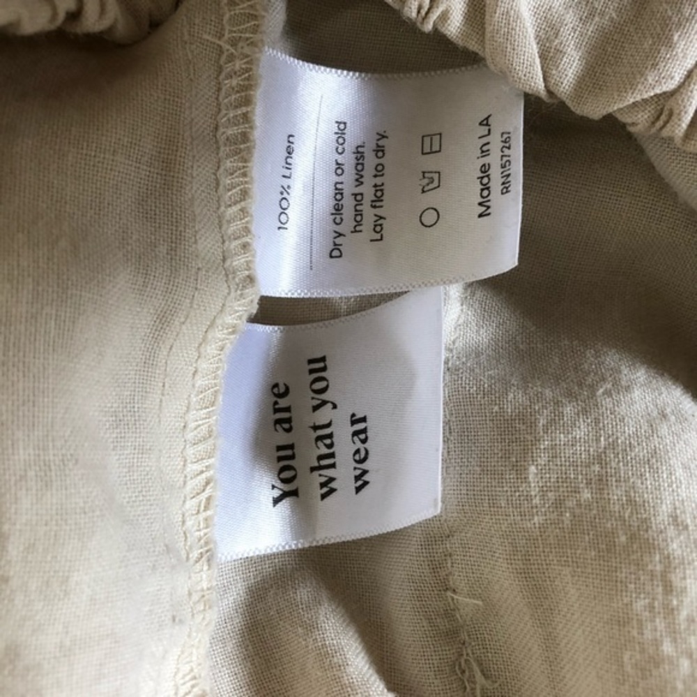 MATE the Label Cream Linen Shorts - Picture 5 of 5